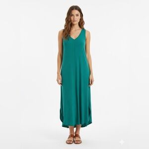 Pixie Lane Midi Patio Dress Size L in Emerald